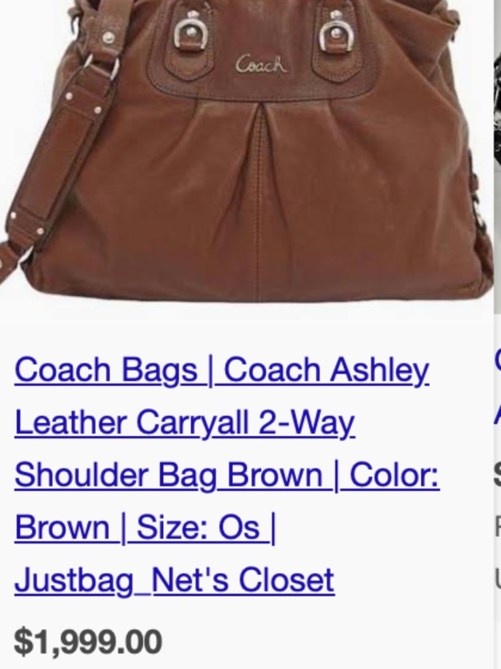 COACH ASHLEY PATENT LEATHER SATCHEL HANDBAG TOTE PURSE  2-WAY - Picture 7 of 7